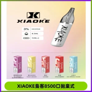 梟客XIAOKE8500口拋棄式一次性電子煙 口紅款高顏值設計